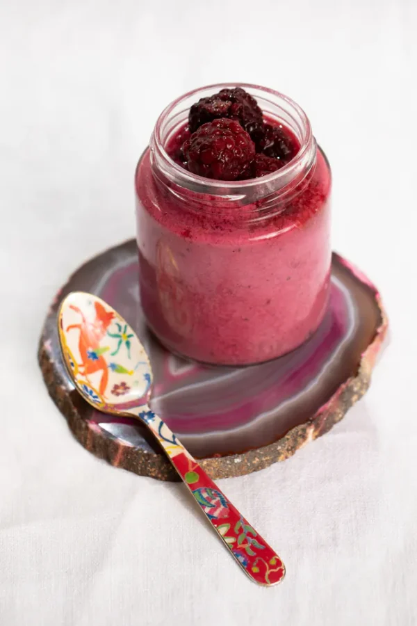 Iogurte Proteico de Framboesa e Amora